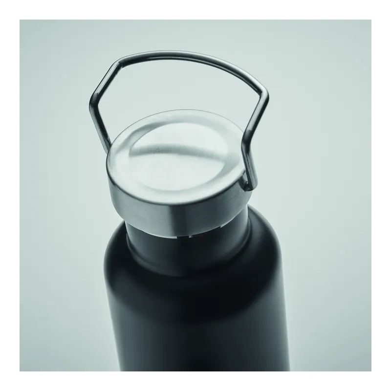 Quarzo – Borraccia termica in acciaio inox riciclato 500 ml, colore Nero