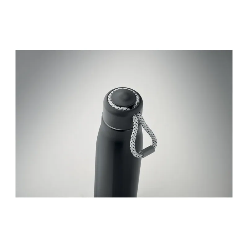 Vespro – Borraccia termica in acciaio inox riciclato 500 ml, colore Nero, vista dettaglio