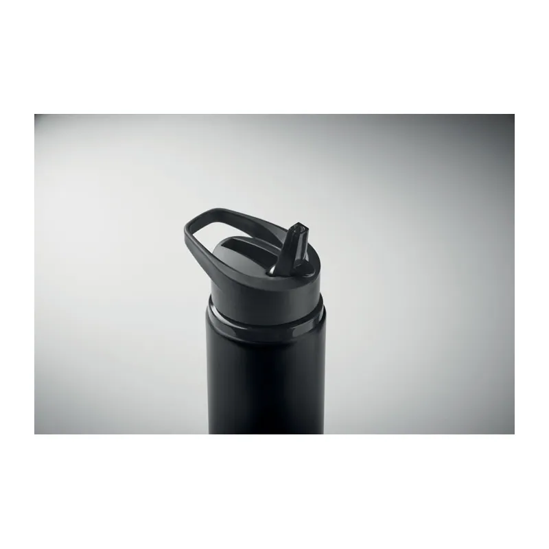 Foresta – Borraccia sportiva in acciaio inox riciclato 500 ml, colore Nero, vista dettaglio