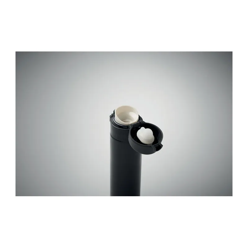 Zenit – Borraccia termica in acciaio inox 300 ml, colore Nero, vista dettaglio