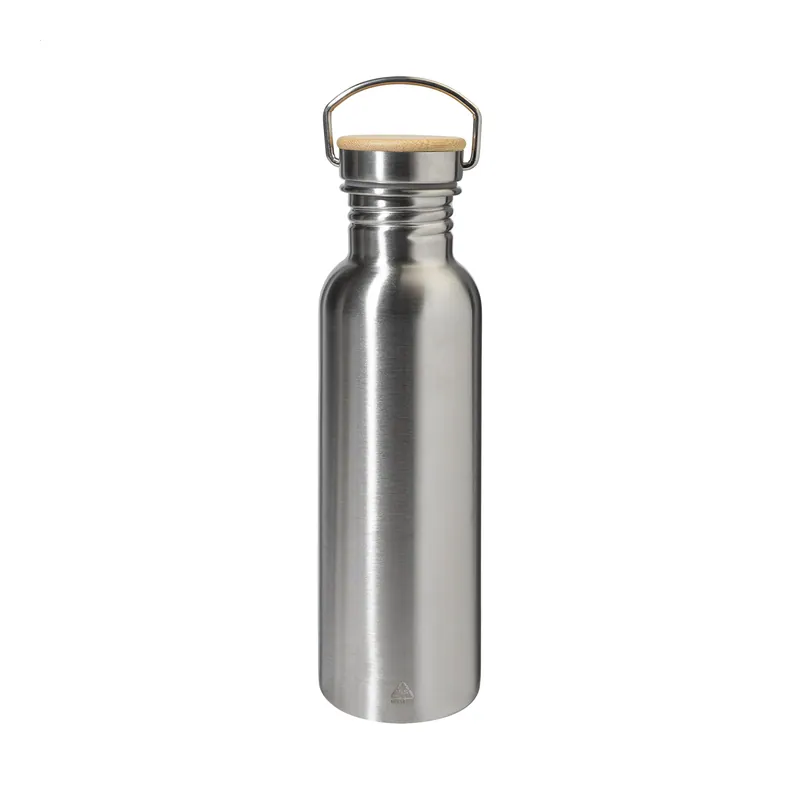 Radice – Borraccia in acciaio inox riciclato 750 ml, colore Argento, vista fronte