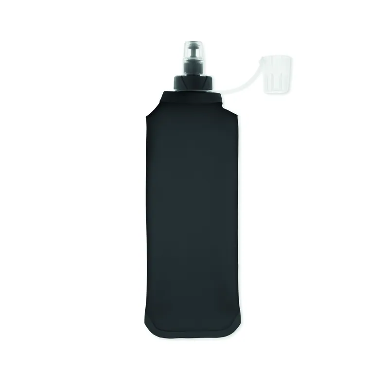 Riccio – Borraccia sportiva in PU 500 ml, colore Nero, vista dall alto