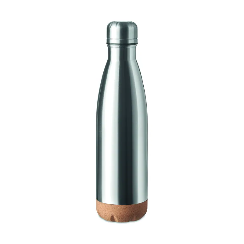 Stella marina – Borraccia termica in acciaio inox 600 ml, colore Argento Opaco, vista fronte