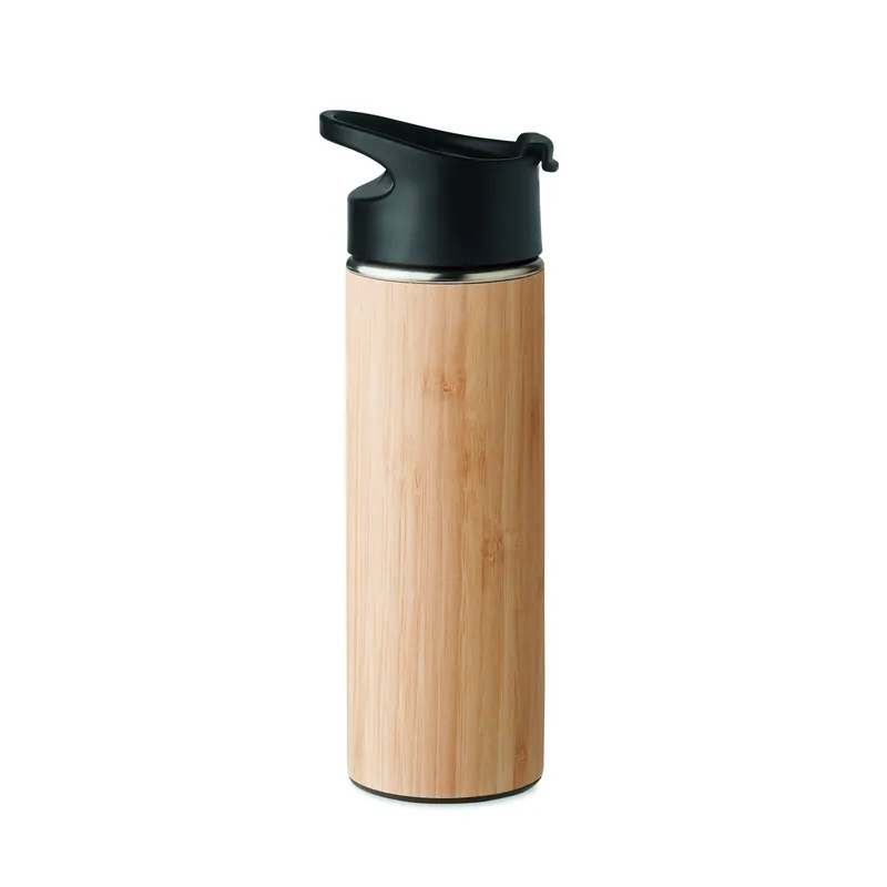 Golfo – Thermos in acciaio inox 450 ml, colore Legno, vista dall alto