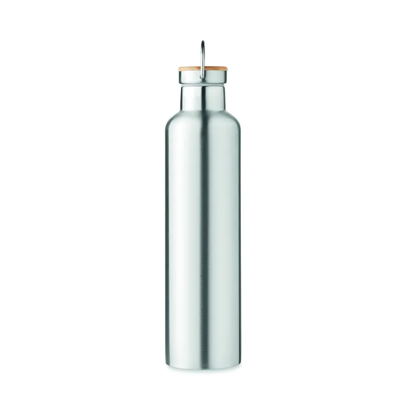 Travertino – Thermos in acciaio inox 1 litro, colore Argento Opaco, vista aperta