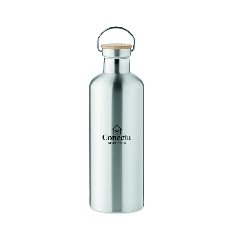 Albatro – Thermos in acciaio inox 1500 ml, colore Argento Opaco, esempio di stampa