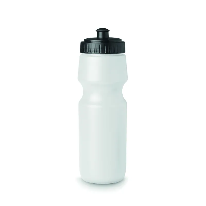 Allodola – Borraccia sportiva in polietilene 700 ml, colore Bianco, vista fronte