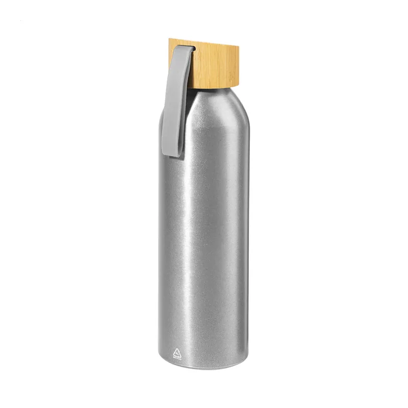 Penombra – Borraccia in alluminio 600 ml, colore Argento, vista fronte