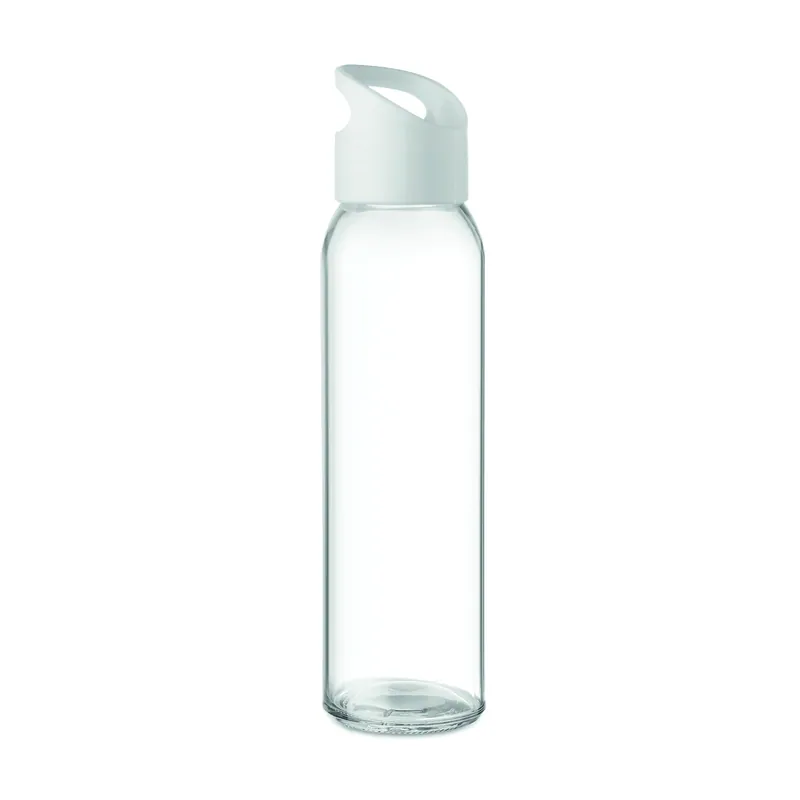 Margherita – Borraccia in vetro 470 ml, colore Bianco, vista fronte