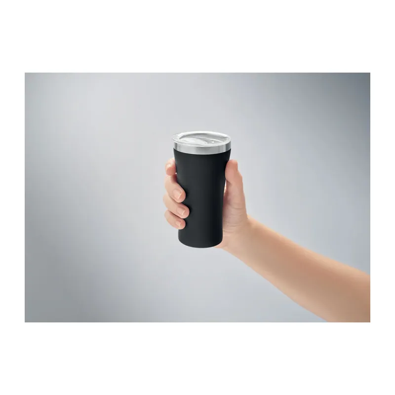 Canneto – Tumbler termico in acciaio inox riciclato 160 ml, colore Nero, vista dettaglio