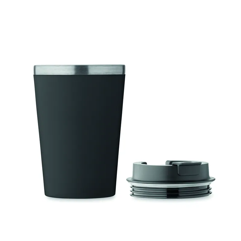 Marmo – Bicchiere riutilizzabile in acciaio inox riciclato 350 ml, colore Nero