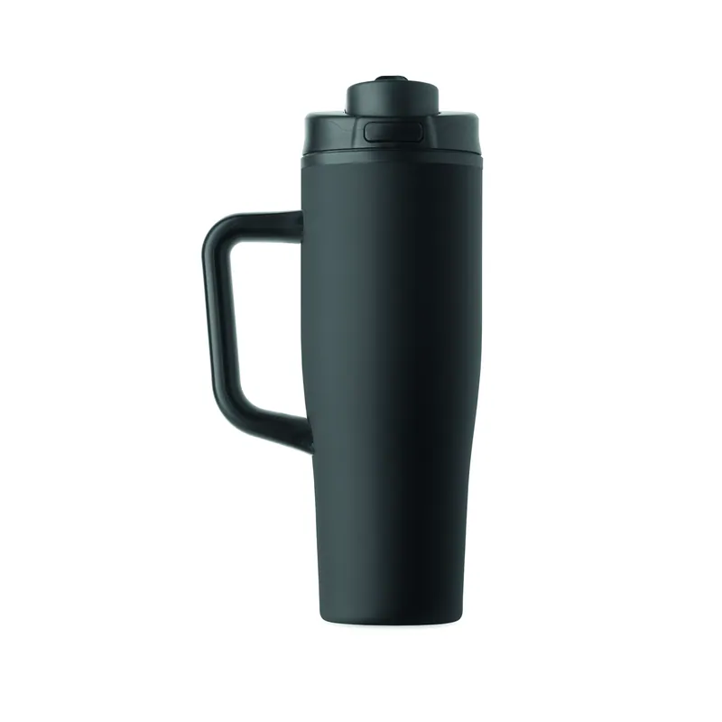 Sorgente alta – Bicchiere riutilizzabile in acciaio inox riciclato 900 ml, colore Nero