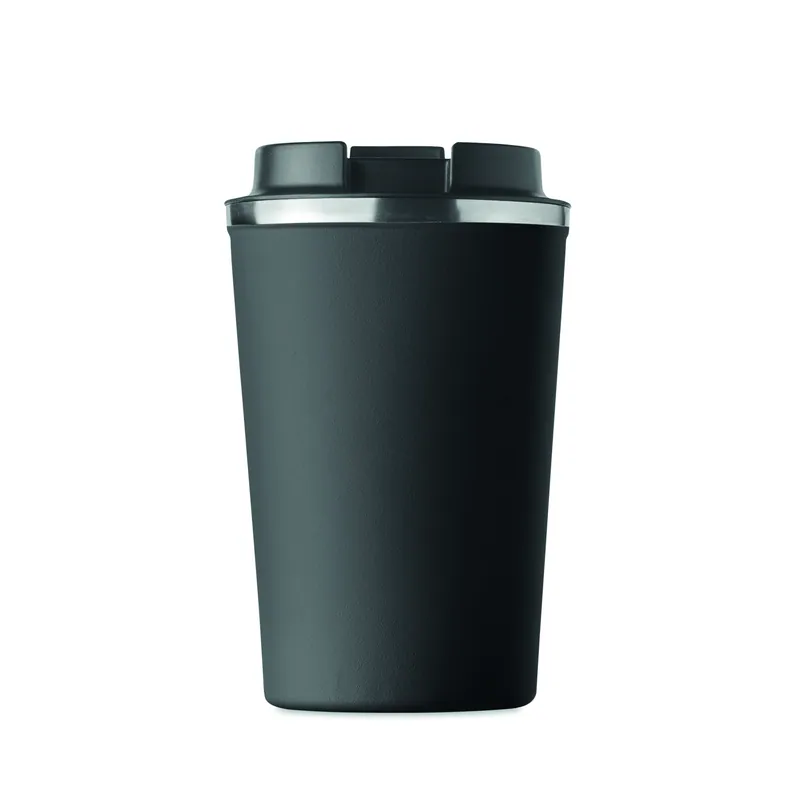 Camoscio – Bicchiere riutilizzabile in acciaio inox 350 ml, colore Nero, vista dall alto