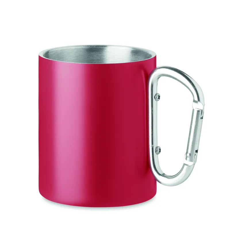 Refolo – Tazza da viaggio in acciaio inox 300 ml, colore Rosso, vista fronte