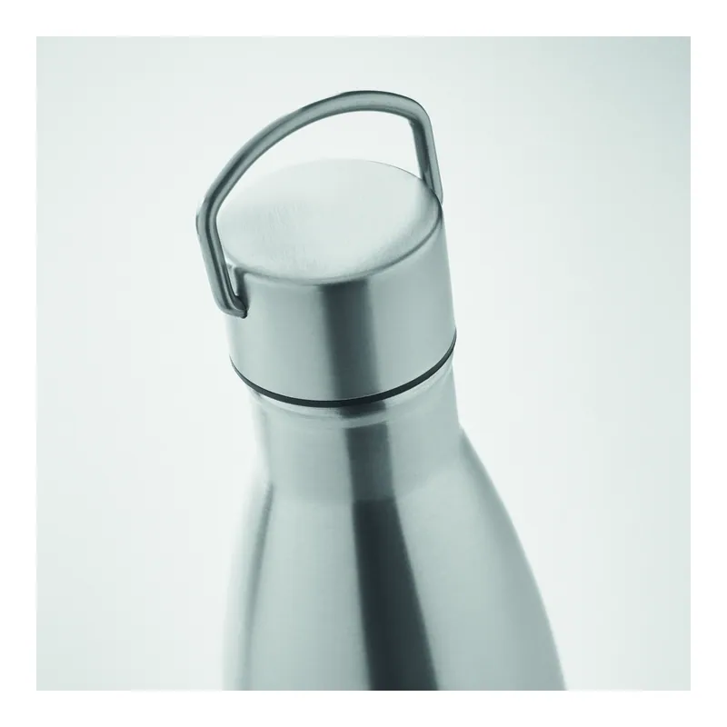 Delfino – Borraccia termica in acciaio inox riciclato 500 ml, colore Argento Opaco, vista dettaglio