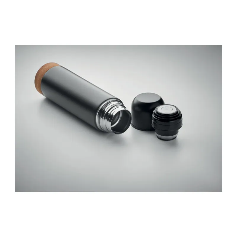 Boreale – Thermos in acciaio inox riciclato 500 ml, colore Nero, vista dettaglio