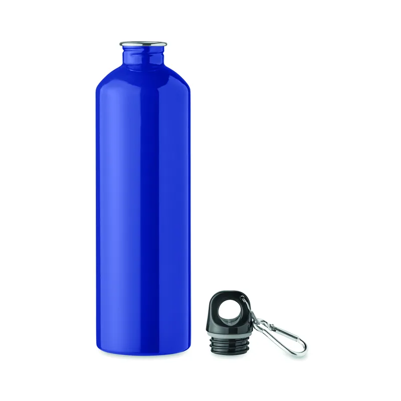 Fiordo – Borraccia sportiva in acciaio inox riciclato 750 ml, colore Blu, vista aperta