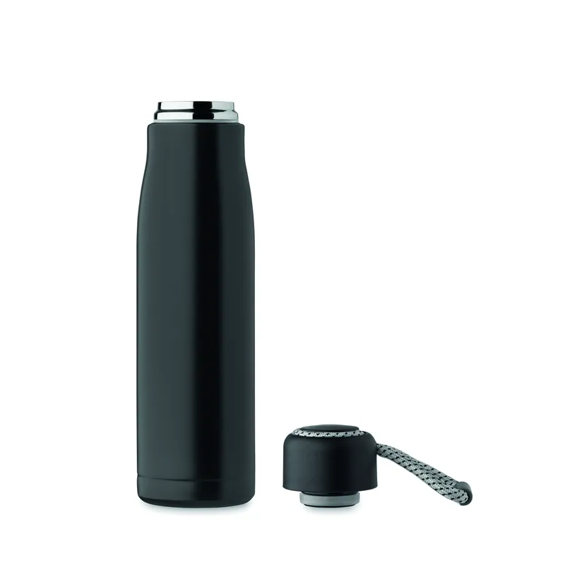 Vespro – Borraccia termica in acciaio inox riciclato 500 ml, colore Nero