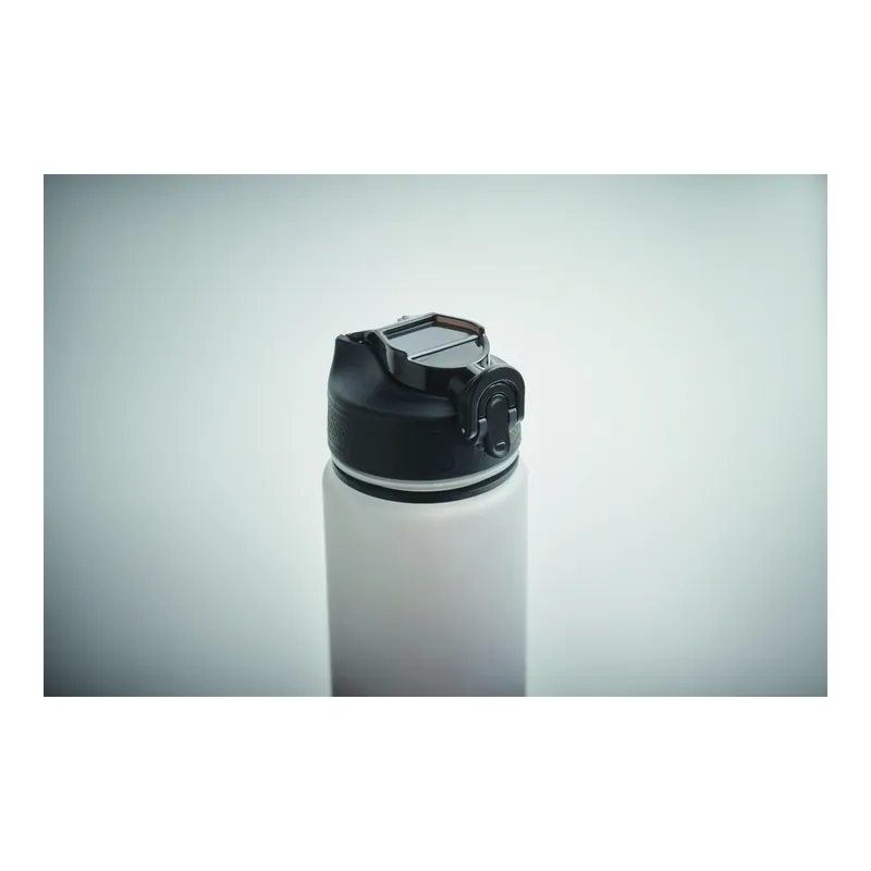 Fiume – Borraccia sportiva in RPET riciclato 1 litro, colore Nero
