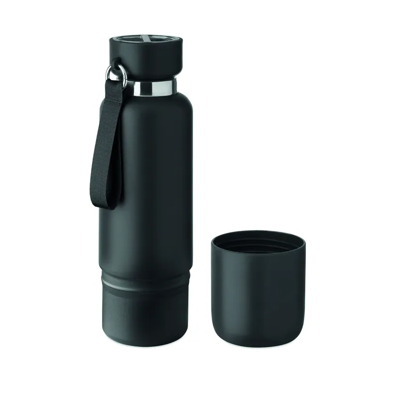 Ginestra – Borraccia termica in acciaio inox 500 ml, colore Nero