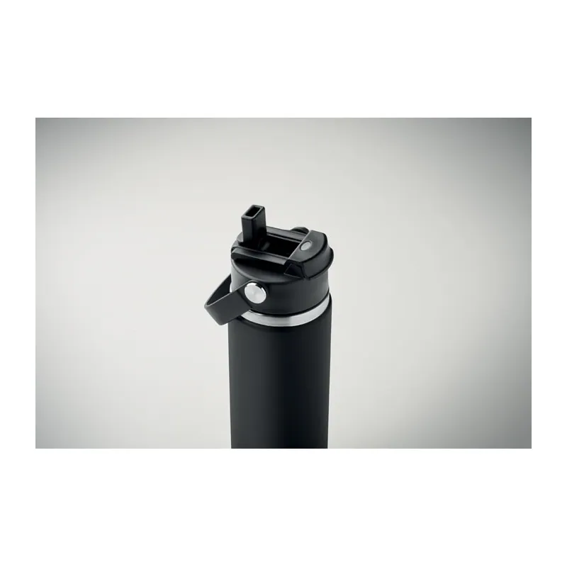 Altopiano – Borraccia termica in acciaio inox 500 ml, colore Nero, foto ambientata