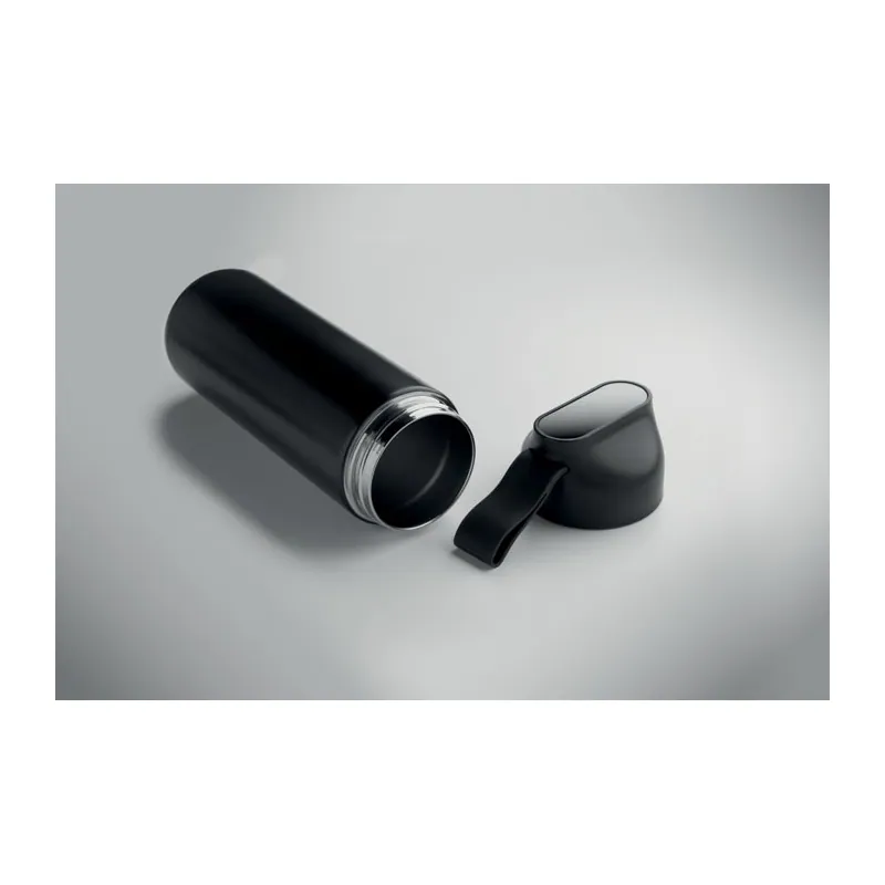 Bergamotto – Set con borraccia in acciaio inox, colore Nero, vista dall alto