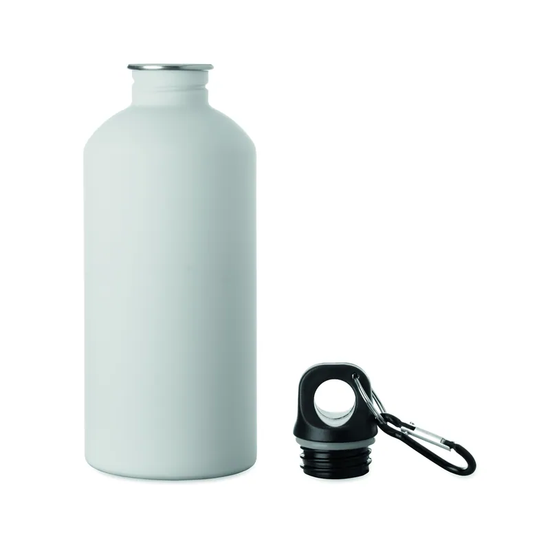 Zefiro – Borraccia sportiva in acciaio inox riciclato 500 ml, colore Bianco, vista retro