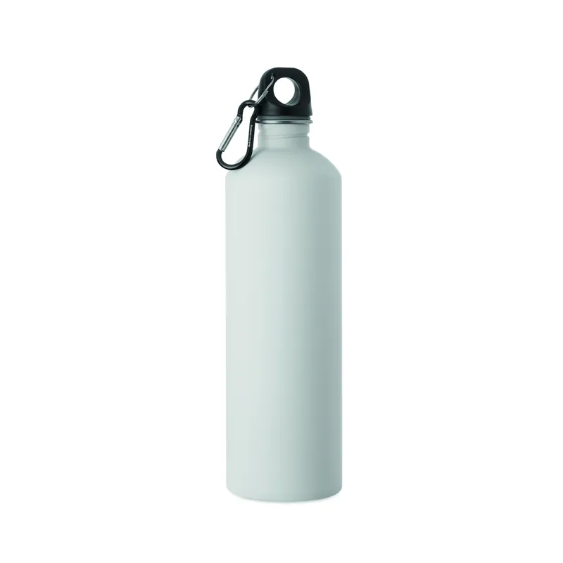 Cima – Borraccia sportiva in acciaio inox riciclato 750 ml, colore Bianco, vista fronte