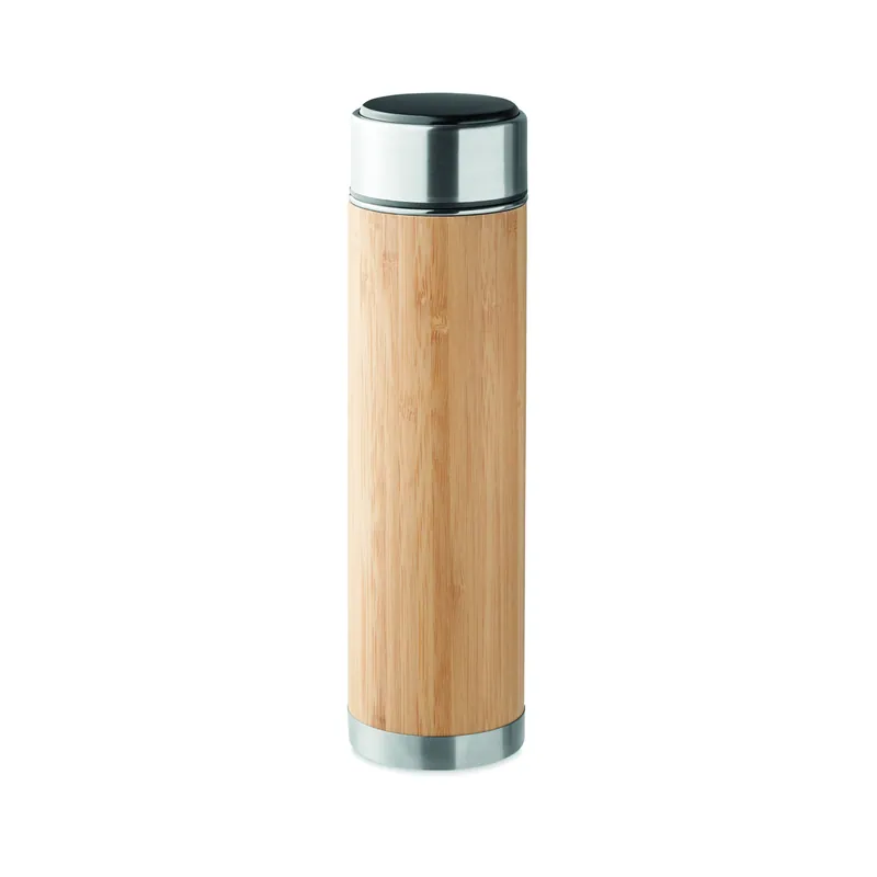 Ontano – Thermos in acciaio inox 480 ml, colore Legno, vista dall alto