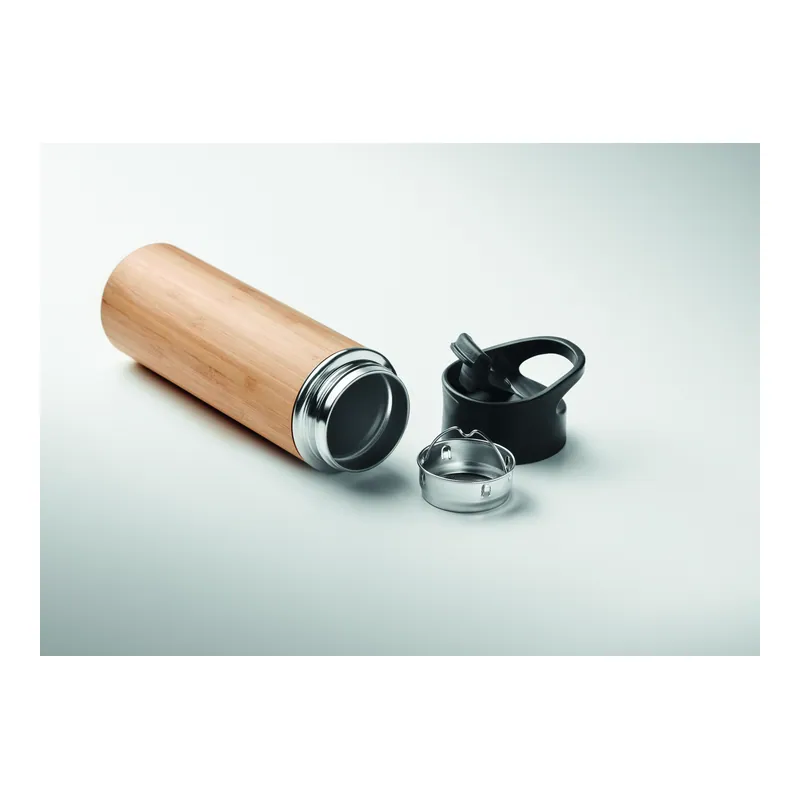 Golfo – Thermos in acciaio inox 450 ml, colore Legno, vista dettaglio