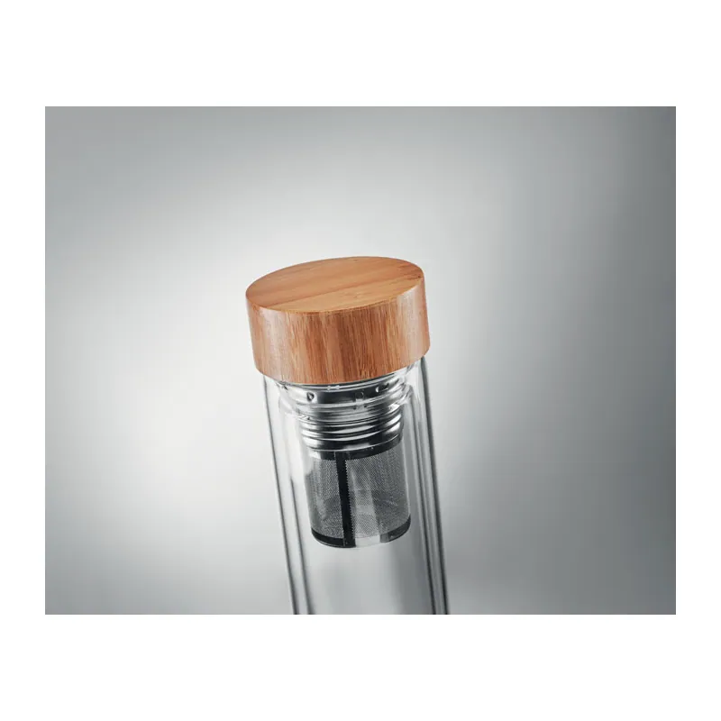 Orizzonte – Borraccia in vetro borosilicato 420 ml, colore Trasparente, vista dettaglio