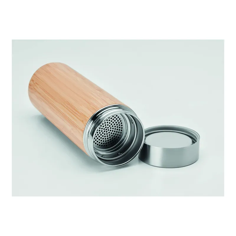 Respiro – Thermos in acciaio inox 400 ml, colore Legno, vista dall alto