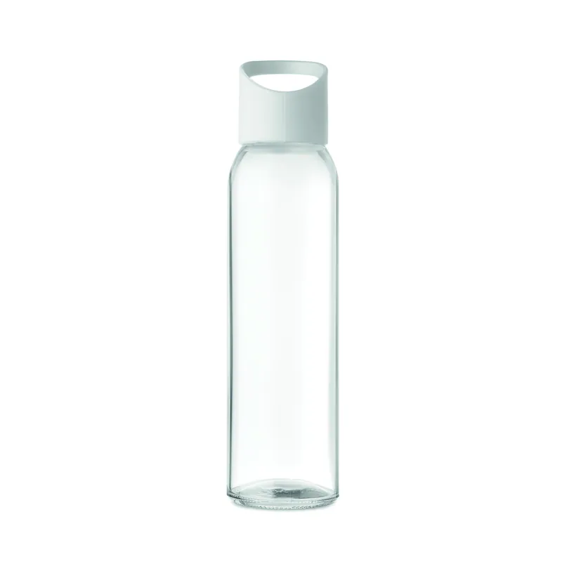 Margherita – Borraccia in vetro 470 ml, colore Bianco, vista lato