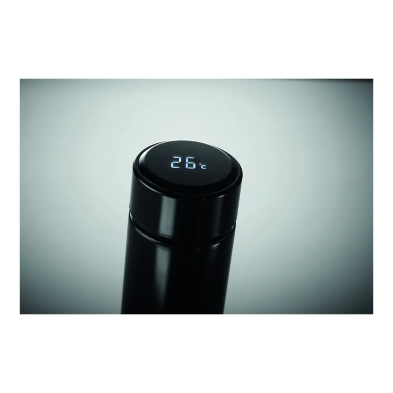 Magnolia – Thermos in acciaio inox 460 ml, colore Nero, vista aperta