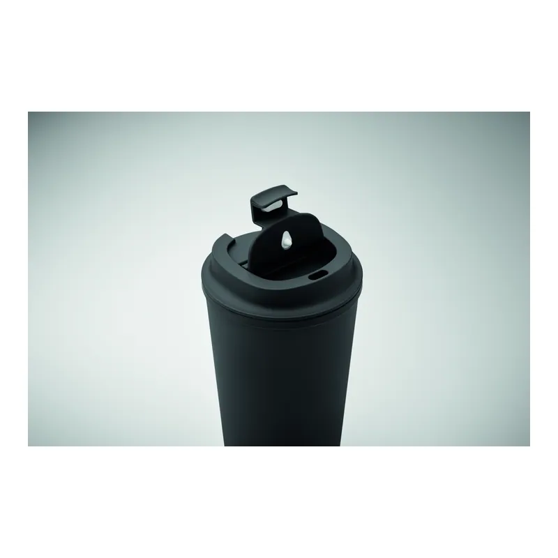Sorgiva – Bicchiere riutilizzabile in PLA 350 ml, colore Nero