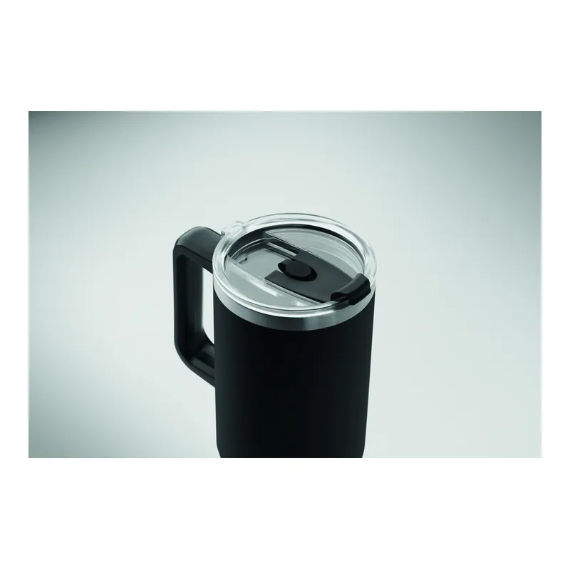 Geyser – Bicchiere riutilizzabile in acciaio inox riciclato 1200 ml, colore Nero, vista dettaglio
