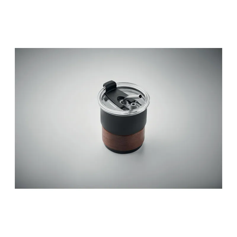 Falco – Bicchiere riutilizzabile in acciaio inox riciclato 260 ml, colore Nero, vista dettaglio