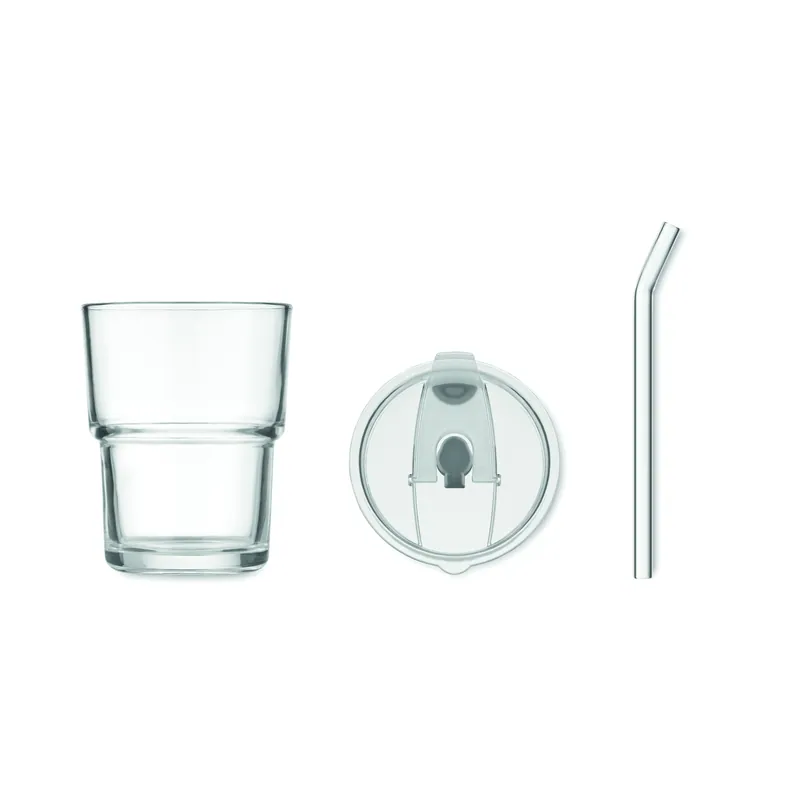 Fonte – Bicchiere riutilizzabile in vetro 400 ml, colore Trasparente, vista aperta