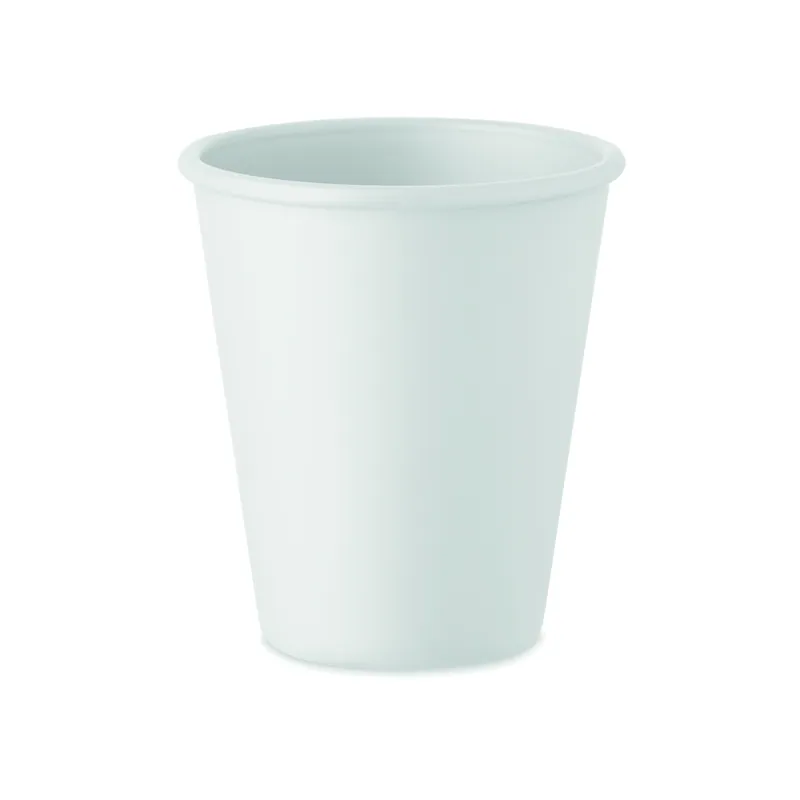 Opale – Bicchiere riutilizzabile in PET 200 ml, colore Bianco, vista fronte