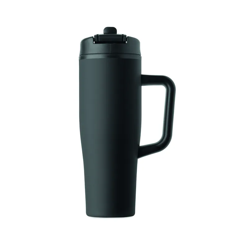 Sorgente alta – Bicchiere riutilizzabile in acciaio inox riciclato 900 ml, colore Nero