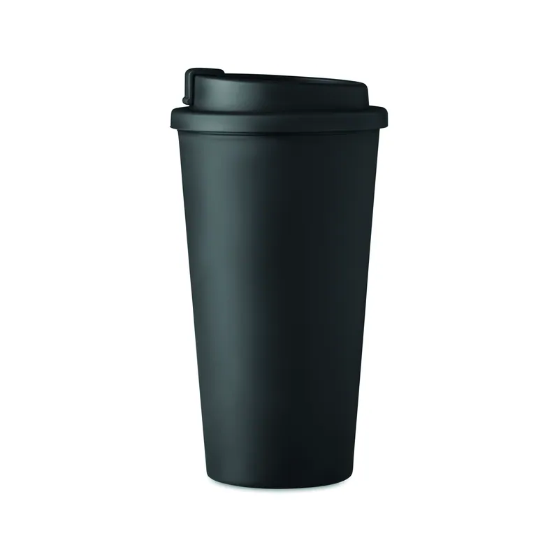 Medusa – Bicchiere riutilizzabile in polipropilene 475 ml, colore Nero, vista aperta